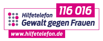 Hilfetelefon Gewalt gegen Frauen: 116 016